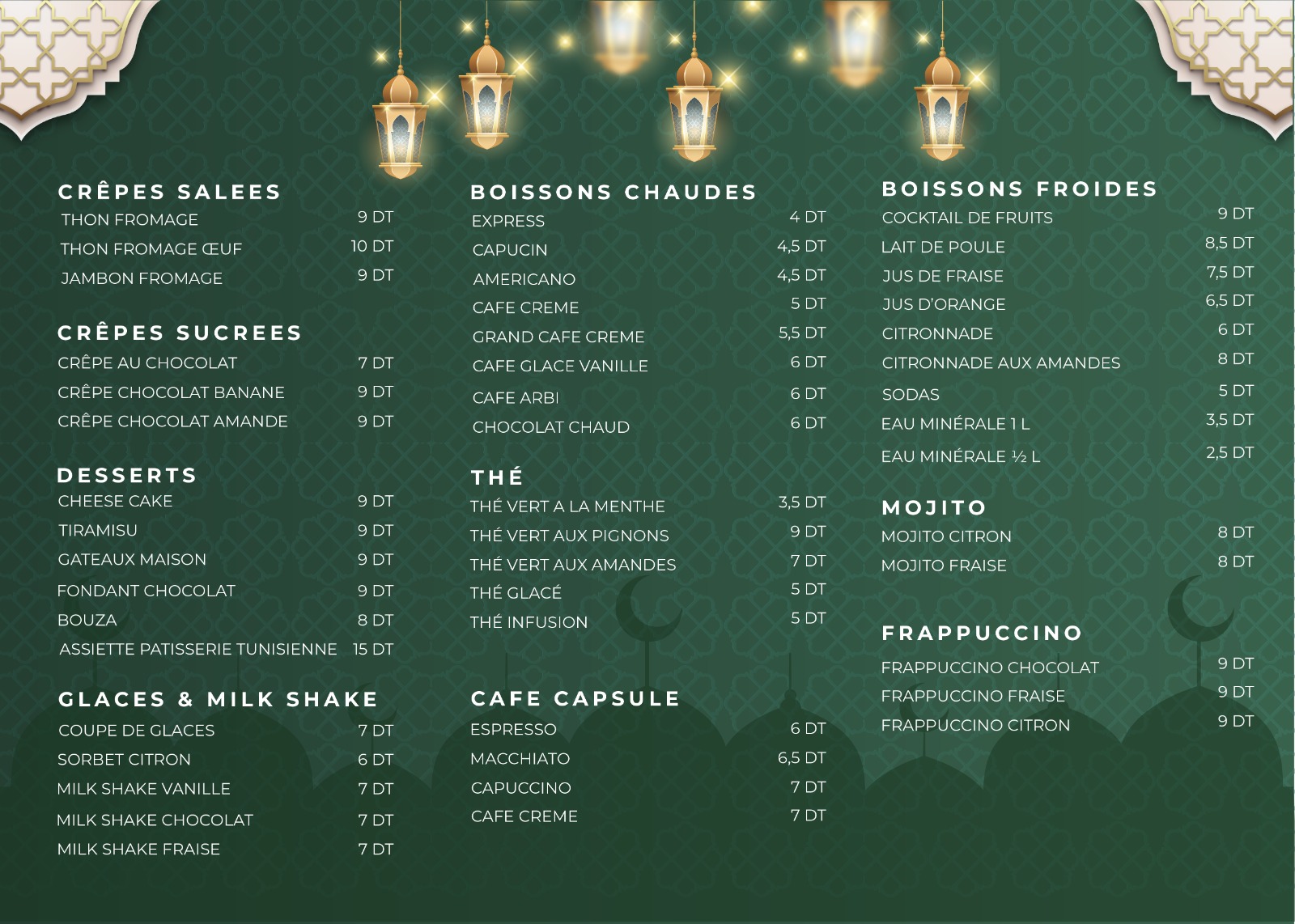 Page 2 Menu Ramadan